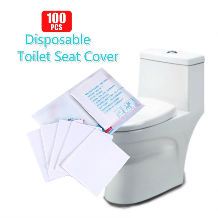 Buy 100Pcs Disposable Toilet Seat Cover Mat Waterproof Toilet Paper Pad